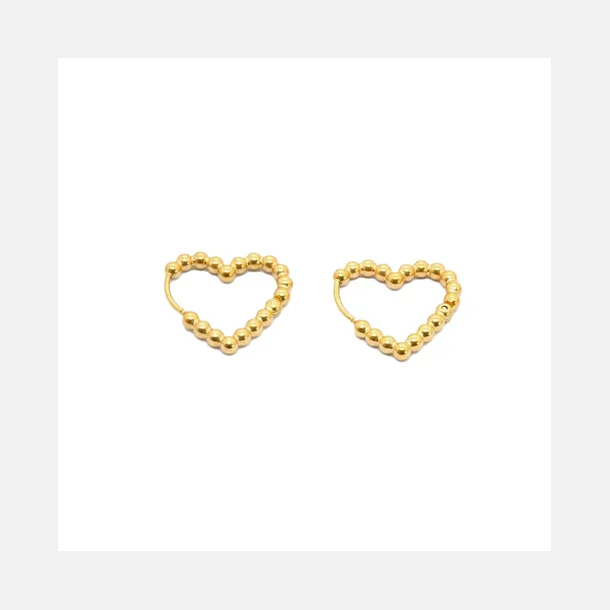 By St�r Sophia Hjerte �reringe -Forgyldt