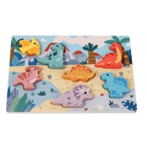 Kinder And Kids Puslespil - Dinosaur - 7 Brikker