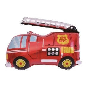 Tinka Folieballon - Brandbil - 80 x 87 cm.