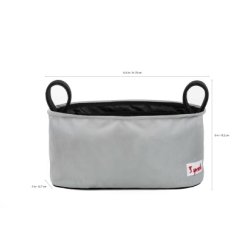 3 Sprouts Opbevaringskurv Til Klap- og Barnevogn - Nsehorn