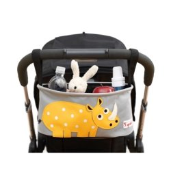 3 Sprouts Opbevaringskurv Til Klap- og Barnevogn - Nsehorn