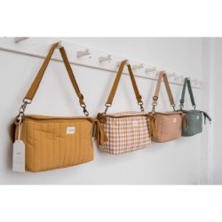 3 Sprouts Organizer Til Klap- og Barnevogn - Quiltet - Sennep