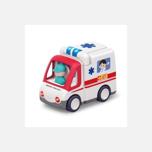 Kinder and Kids Ambulance Med Lyd/Lys/Bevgelse