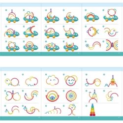 Kinder and Kids Kamleon Trkdyr - Regnbue 