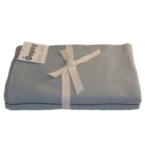 Oopsy Babytppe - 75 x 75 cm. -  Dusty Blue 