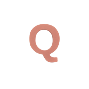 Oopsy Trbogstav - Rosa - Q